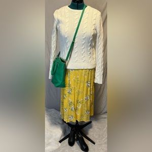 Yellow floral maxi dress